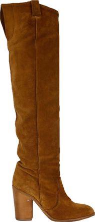 Laurence Dacade Su&egrave;de Over de Knie Lichtbruine Laarzen