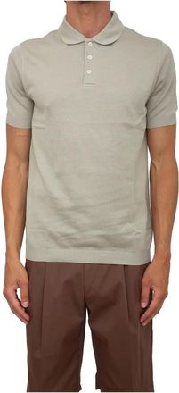 Corneliani Tops, Heren, Beige, XL, Katoen, Polo