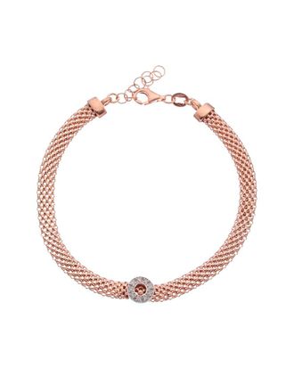 Meshmerise 18K Over Silver 0.10 Ct. Tw. Diamond Bracelet