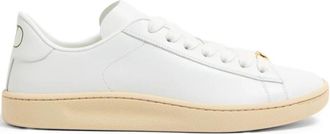 Valentino Garavani Platte schoenen - Dames - Sneakers - Wit - 39 EU - Nylon - Schoenen