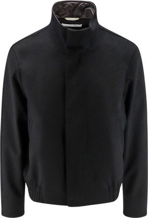 Lardini Wool Bomber Jacket - Heren - Jassen - Zwart - Maat: M Wol