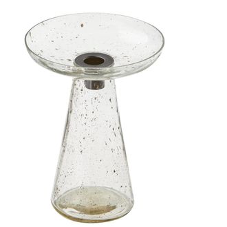 Tag Leon Glass Taper Holder Lg Clear Clear Glass Everyday,Summer at Nordstrom