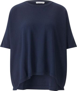 Roberto Collina Rondgebreide trui - Dames - Ronde hals truien - Blauw - M - Truien & Vesten