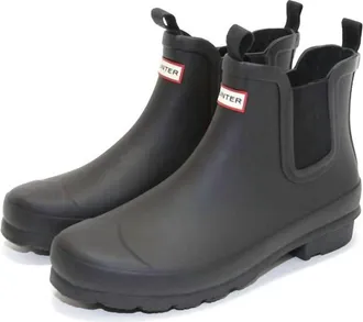 Hunter Womens Original Chelsea Boots In Black