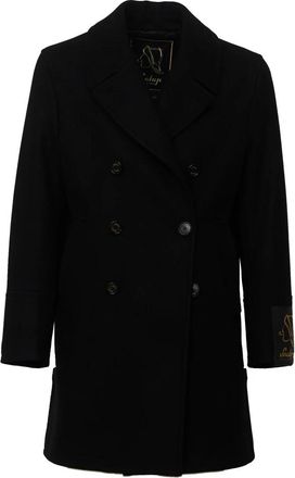 Sealup Peacoat doppiopetto - Heren - Mantels - Zwart - Maat: 2XL Zijde