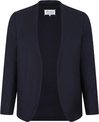 Maison Margiela Open-Front Blazer - Dames - Blazers - Blauw - 2XS - Jassen