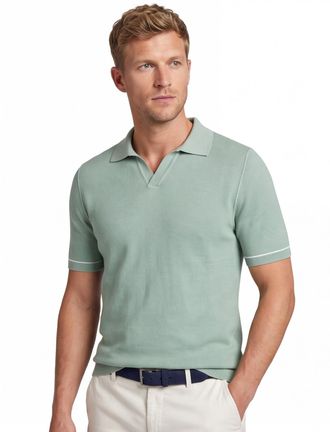 HUGO BOSS Black H-Jianluca v-hals polo groen