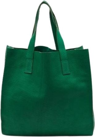 Marni Pre-owned Tote Bag - Dames - Vintage Shopper - Groen - ONE Size - Leer - Vintage