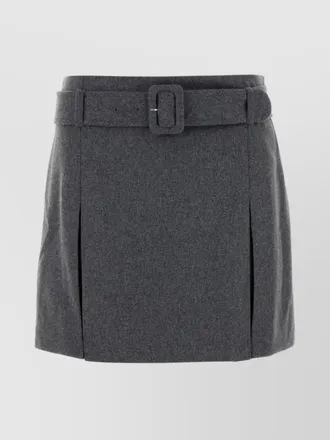 A.P.C. wool pleated mini skirt