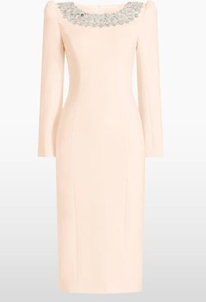 Jenny Packham Jacquetta Embellished Midi Dress in Morganite at Nordstrom, Size 14 Uk