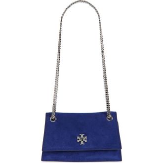 Tory Burch Kira Turnlock Mini Convertible Shoulder Bag in Ballpoint Blue at Nordstrom