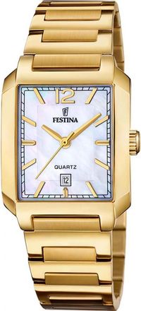 Festina Womens F20680-2 Ladies On The Square Watch - Gold - One Size