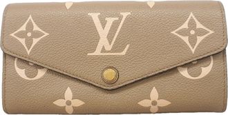 Louis Vuitton Cream Tourterelle Long Wallet (Bi-Fold) (Pre-Owned)