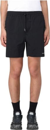 Daily Paper Clothing Korte Broeken, Heren, Zwart, 2Xl, Zwarte Trekkoord Casual Shorts
