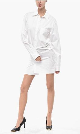 Off-white Cotton Poplin Shirt Dress TWIST size 42