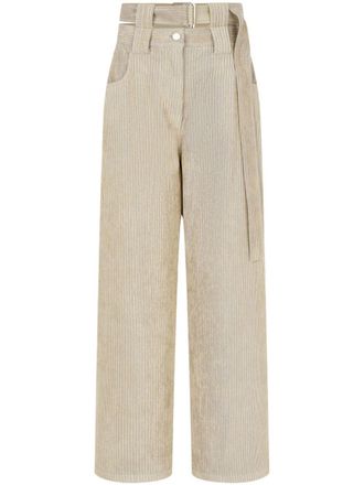 TOMBOY corduroy press-creased trousers - Neutrals