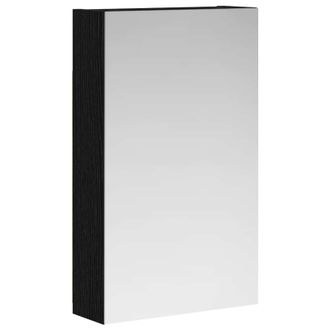 vidaXL Armario Con Espejo De Ba&ntilde;o Roble Negro 30 X 10,5 X 50 Cm Vidaxl