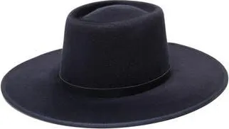 Wyeth Nyc Brush Wool Felt Rancher Hat in Midnight at Nordstrom Rack