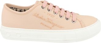 Ferragamo Mediterr Canvas Low-Top Sneakers