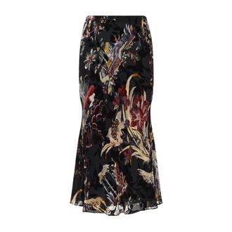 Etro Midi-rok - Dames - Rokken - Veelkleurig - Maat: 2XS Zijde