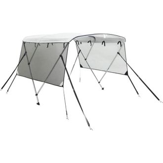 vidaXL Toldo Bimini 3 Arcos Con Paredes Laterales De Malla Vidaxl