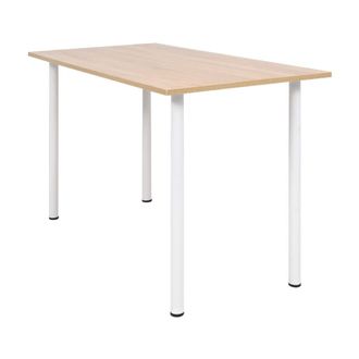 vidaXL Mesa De Comedor 120x60x73 Cm Color Roble Y Blanco Vidaxl