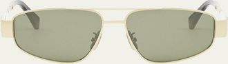 Celine Triomphe Metal Aviator Sunglasses