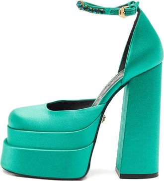 Versace Pumps Aevitas con plateau - Verde