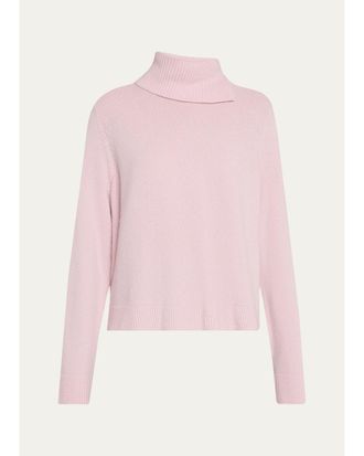 Vince Swing Wool-Cashmere Turtleneck Sweater