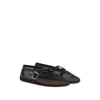 Alaia Fishnet Ballet Flats