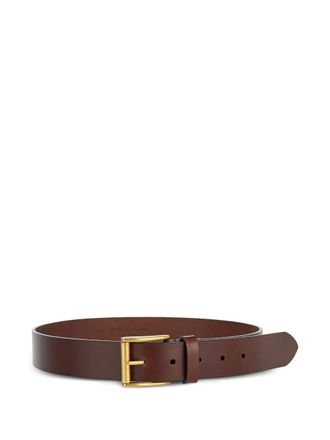 Saint Laurent leather buckle belt - Brown
