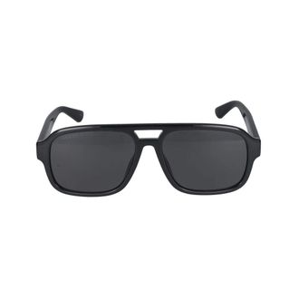 Gucci Zwarte Rook Zonnebril Gg1342S Stijl - Heren - Accessoires - Zwart - Maat: 59 MM