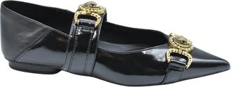 Kurt Geiger Mansion Point Slip On - Dames - Ballerinas - Zwart - 37 EU - Leer - Schoenen