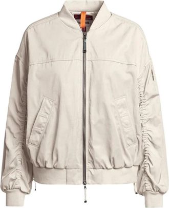 Parajumpers Kathryn Bomber Jacket - Dames - Bomber jackets - Beige - M - Katoen - Jassen