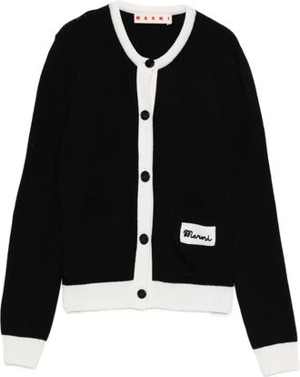 Marni Vest met geborduurde knoop - Zwart