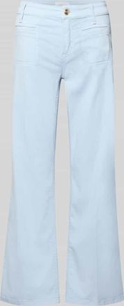 Cambio Cambio Cropped Jeans mit B&uuml;gelfalten und Eingrifftaschen in Hellblau, Gr&ouml;&szlig;e 32