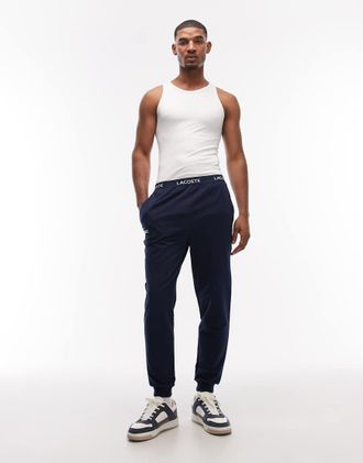 Lacoste Pantaloni del pigiama stile joggers blu navy