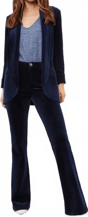 Traffic People Cord Boyfriend Jacket In Navy