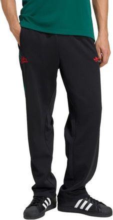adidas Firebird Track Pants in Black/Collegiate Green at Nordstrom, Size Large R