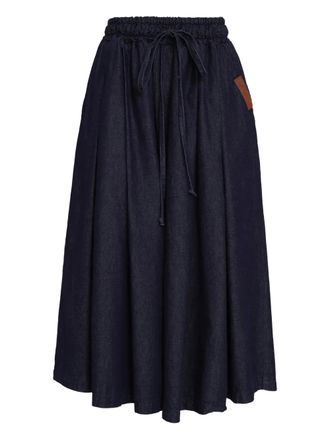 Amap&ocirc; Gonna con coulisse - Blu