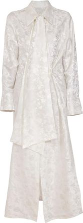 RXQUETTE Abito midi Whiterose con dettaglio a fiori - Toni neutri