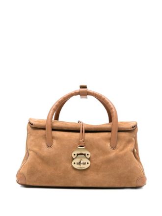 Zanellato Brown Dotta Small Satchel