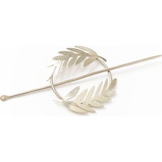 Matr Boomie Kavya Hair Slide with Stick in Silver Fern at Nordstrom