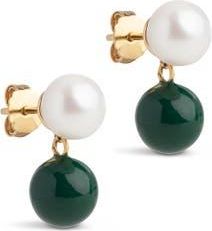 Enamel Copenhagen Columba Earrings in Petrol Green at Nordstrom