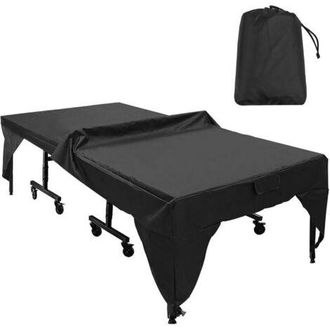 OEM Funda Protectora Impermeable Y Antipolvo Para Mesa De Ping-pong, Negra, 280 X 153 X 73 Cm (negra)