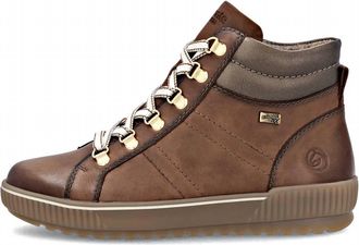 Remonte Womens Leather Sneaker Boot In Muskat/muskat/bronze