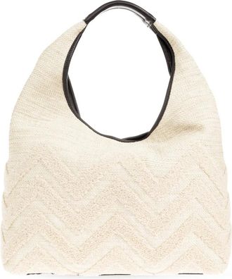 Missoni Shoulder Bags, female, Beige, Size: ONE SIZE Zigzag Shoulder Bag