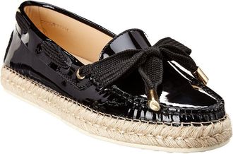 Tod's Dnu Pack Tods Tipped Bow Patent Espadrille