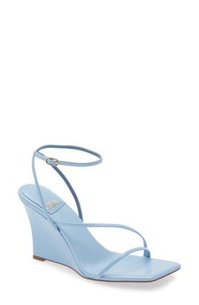Jeffrey Campbell Highlight Ankle Strap Wedge Sandal in Baby Blue at Nordstrom, Size 6.5