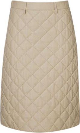 Dodo Bar Or Luna Quilted Leather Midi Skirt Size S